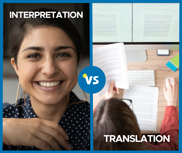 Interpretation versus translation.